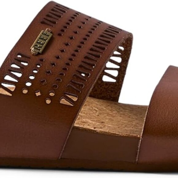 Cushion Vista Perf Sandals Women Rubber Cork Beach Casual Breathable - Picture 4 of 7